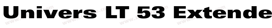 Univers LT 53 Extended字体转换